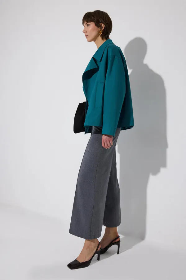 Modal blend flannel ribbed trousers