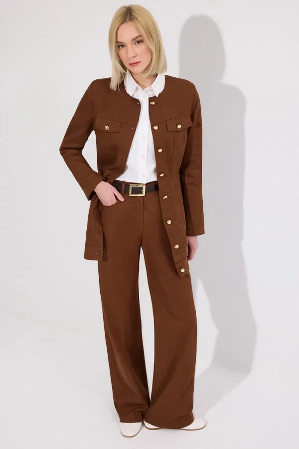 VESTE EN GABARDINE COUPE SLIM