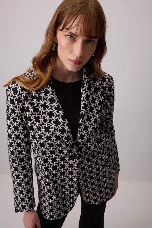 LOCK PATTERN BLAZER JACKET