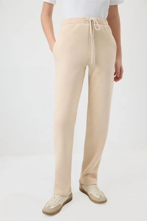 KNITTED PANTS WITH ELASTIC WAISTBAND