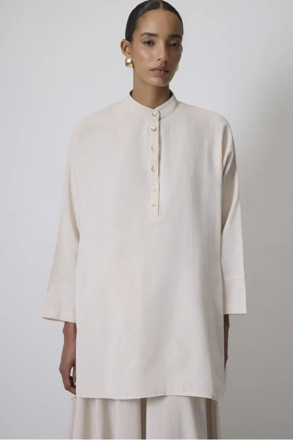 KETEN DOKULU GÖMLEK ETEK TAKIM