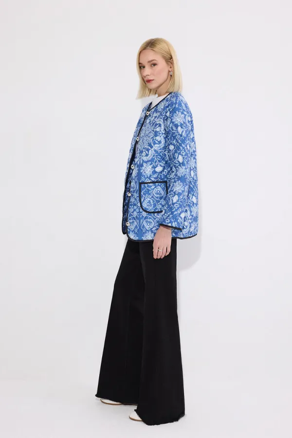 VESTE MATELASSÉE À MOTIFS