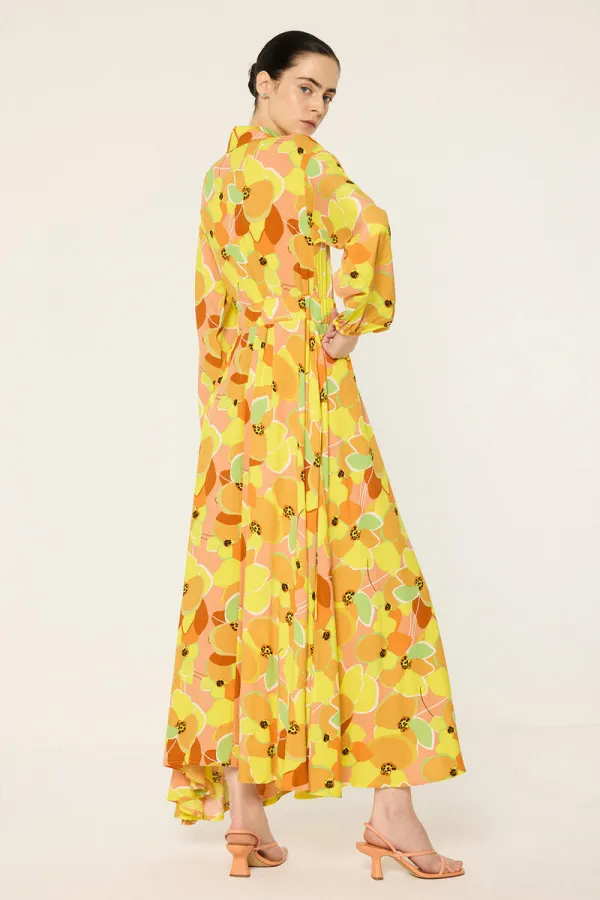RELAX FIT PATTERNED DRESS RELAX FIT PATTERNED DRESS