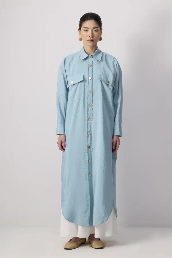 CEPLİ KUPRA UZUN CEKET