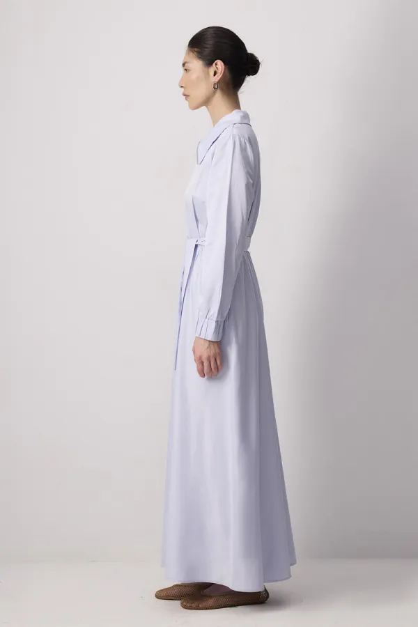 DRESS WITH ZIPPERED COLLAR