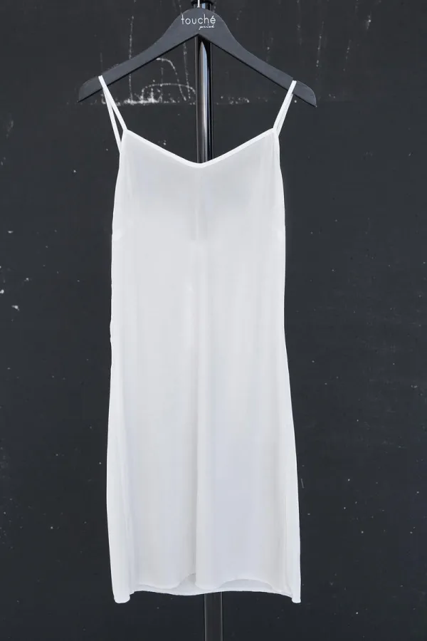 STRAPLESS MIDI-LENGTH LINED