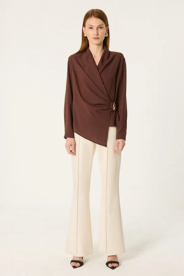 DRAPED BLOUSE DRAPED BLOUSE