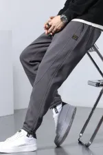 Genıus Store Erkek Eşofman İçi Polarlı Bağcıklı Bel Jogger Spor Eşofman Altı SPOR-ESF001