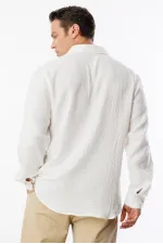 Chemise en mousseline basique oversize pour homme