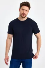 Men's Crew Neck Basic Dark Gray T-Shirt