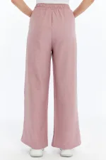 Pantalon pour femme, mélange de lin, taille élastique, tissu infroissable, LINEN-TROUSERS