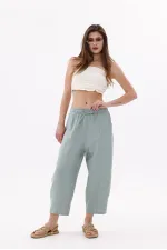 Women's Harem Pants with Pockets, Ayrobin Harem Pants, Adjustable Elastic Waistband, WOMEN'S SHALBAR