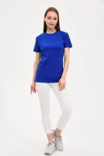 Women's Crew Neck Basic T-Shirt Navy Blue