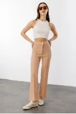 Kadın Yüksek Bel Toparlayıcı Ispanyol Paça Palazzo Pantolon PANTOLON-003