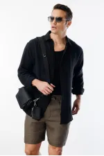 Oversize Basic Erkek Müslin Gömlek ERKEK-MÜSLİN-GÖMLEK