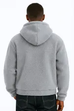 Sweat à capuche en polaire sherpa doublé en peau d'agneau pour homme Genius Store SHERPA-KAP