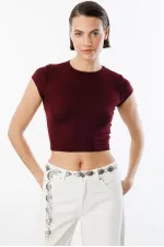 Women's Short-Sleeved Crop T-shirt CROP-T-SHIRT