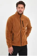 Veste polaire tactique d'extérieur pour homme, fermeture éclair intégrale et 3 poches, POLAR-GNS
