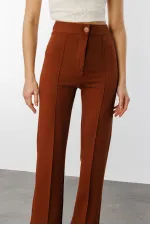 Kadın Yüksek Bel Toparlayıcı Ispanyol Paça Palazzo Pantolon PANTOLON-003