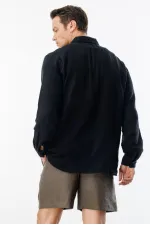 Oversize Basic Erkek Müslin Gömlek ERKEK-MÜSLİN-GÖMLEK