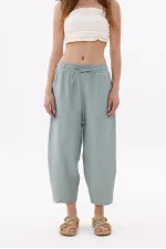 Women's Harem Pants with Pockets, Ayrobin Harem Pants, Adjustable Elastic Waistband, WOMEN'S SHALBAR