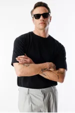 Erkek Oversize Fit %100 Organik Pamuk Bisiklet Yaka Tişört OVERSIZE-ERKEK-T-SHIRT