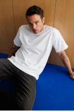 Erkek Oversize Fit %100 Organik Pamuk Bisiklet Yaka Tişört OVERSIZE-ERKEK-T-SHIRT