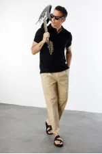  Erkek Çekmeyen Pamuklu Kumaş Regular Fit Standart Kesim Polo Yaka Tişört POLOYAKA-T-SHIRT1