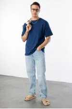 Erkek Oversize Fit %100 Organik Pamuk Bisiklet Yaka Tişört OVERSIZE-ERKEK-T-SHIRT