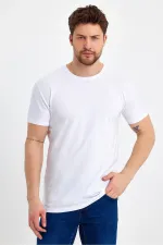 Men's Crew Neck Basic Dark Gray T-Shirt