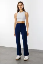 Kadın Yüksek Bel Toparlayıcı Ispanyol Paça Palazzo Pantolon PANTOLON-003