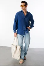 Chemise en mousseline basique oversize pour homme