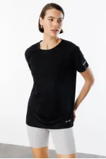 Kadın Nem Emici Hızlı Kuruma Atletik Teknik Performans Spor T-shirt DRIFIT-KISAKOL