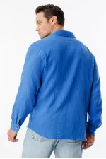 Chemise en mousseline basique oversize pour homme