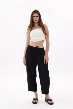 Women's Harem Pants with Pockets, Ayrobin Harem Pants, Adjustable Elastic Waistband, WOMEN'S SHALBAR