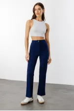 Kadın Yüksek Bel Toparlayıcı Ispanyol Paça Palazzo Pantolon PANTOLON-003