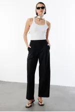 Débardeur basique pour femme à bretelles larges et aspect côtelé TOP1