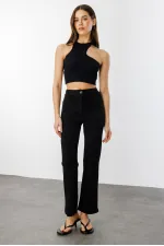 Kadın Yüksek Bel Toparlayıcı Ispanyol Paça Palazzo Pantolon PANTOLON-003