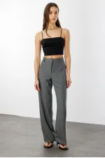 Kadın Yüksek Bel Wide Leg Kumaş Pantolon PANTOLON-004