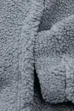 Sweat à capuche en polaire sherpa doublé en peau d'agneau pour homme Genius Store SHERPA-KAP