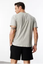 Men's T-shirt, Standard Fit, Basic Crew Neck T-shirt, BASIC-NO MODEL1
