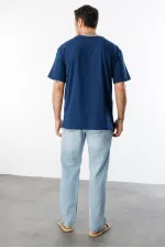 Erkek Oversize Fit %100 Organik Pamuk Bisiklet Yaka Tişört OVERSIZE-ERKEK-T-SHIRT