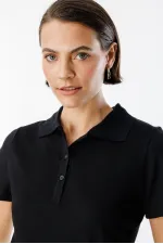 Women's Basic Polo Shirt WOMEN'S-POLO COLLAR