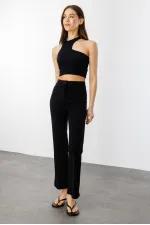 Kadın Yüksek Bel Toparlayıcı Ispanyol Paça Palazzo Pantolon PANTOLON-003