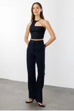 Kadın Yüksek Bel Wide Leg Kumaş Pantolon PANTOLON-004