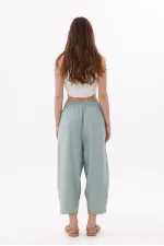Women's Harem Pants with Pockets, Ayrobin Harem Pants, Adjustable Elastic Waistband, WOMEN'S SHALBAR