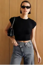 Women's Short-Sleeved Crop T-shirt CROP-T-SHIRT