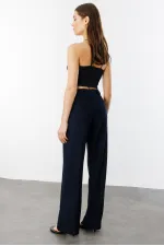 Kadın Yüksek Bel Wide Leg Kumaş Pantolon PANTOLON-004