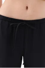 Kadın Pantolon Geniş Paça Pamuklu Viskon Cepli Pantolon Beli Lastikli GENİŞPAÇA-PANTOLON