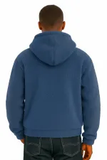 Sweat à capuche en polaire sherpa doublé en peau d'agneau pour homme Genius Store SHERPA-KAP